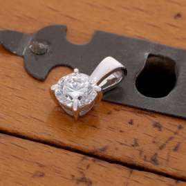 GLIZZ GL1071 Schmuck-Anhänger mit Lab Grown Diamant 0,50 Karat 333 Weißgold
