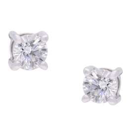 GLIZZ GL1075 Brillant-Ohrringe 0,30 ct Weißgold 333 mit Lab Grown Diamanten