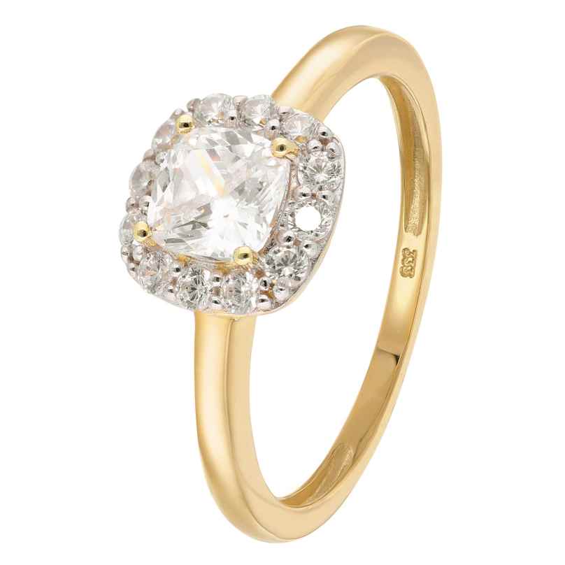 GLIZZ GL1130 Women's Ring Gold 333/8K With Cubic Zirconia