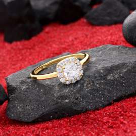 GLIZZ GL1130 Damenring Gold 333/8K mit Zirkonia