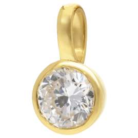 GLIZZ GL1458 Anhänger Gold 333 Lab Grown Diamant 0,50 ct + vergoldete Kette