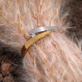 GLIZZ GL1674 Women's Diamond Ring 0.27 ct Gold 585/14K Two-Tone