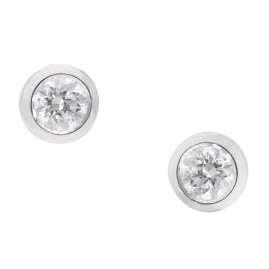 GLIZZ GL1687 Damen-Ohrringe Ohrstecker Weißgold 585 mit Diamanten 0,5 Ct