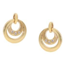 GLIZZ GL1681 Women's Diamond Stud Earrings 14K Gold 585
