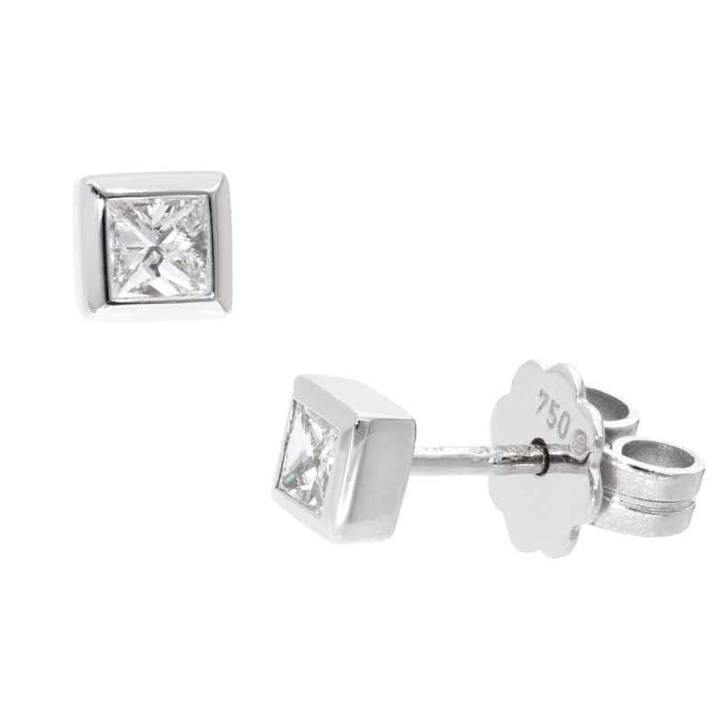 GLIZZ GL1682 Damen-Ohrringe Weißgold 750 Diamant-Ohrstecker 4262551216828