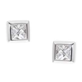 GLIZZ GL1682 Women's Diamond Stud Earrings White Gold 750