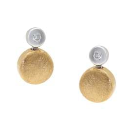 GLIZZ GL1683 Women's Stud Earrings 14K Gold 585 with Diamonds