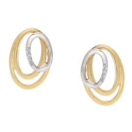 GLIZZ GL1685 Women's Diamond Stud Earrings Gold 585