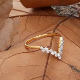 GLIZZ GL1284 Damenring mit Lab-Grown Diamanten 333 Gelbgold