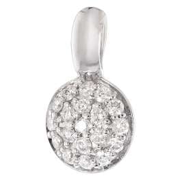 GLIZZ GL1690 Damen-Kette Weißgold 585 mit Diamant-Anhänger 0,14 Karat