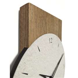 Natuhr 18NU1-10-3 Funk-Wanduhr Großglockner Massivholz Eiche Sandstein