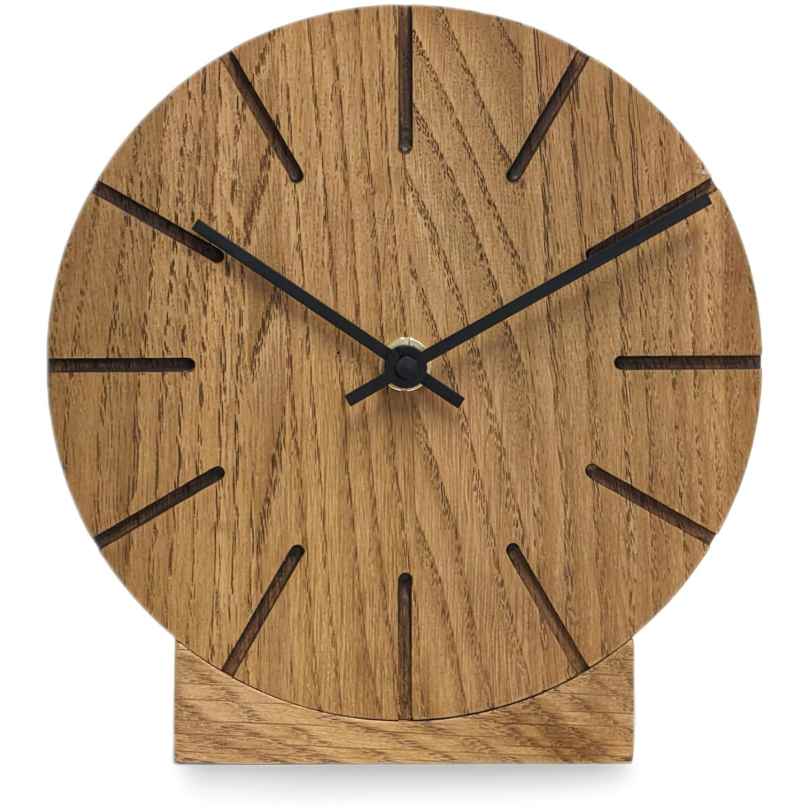 Natuhr 12NU2-12-1 Funk Wanduhr / Tischuhr Boom Eiche Massivholz 4260432853568