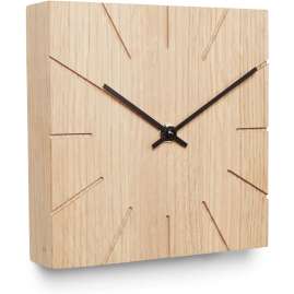 Natuhr 8NU2-11-1 Wanduhr / Tischuhr Beam Eiche Massivholz Funkuhr
