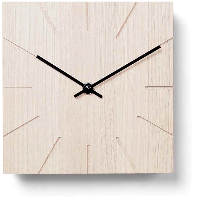 Natuhr 8NU1-14-3 Funk Wanduhr / Tischuhr Beam Eiche Gekalkt 4260432852394