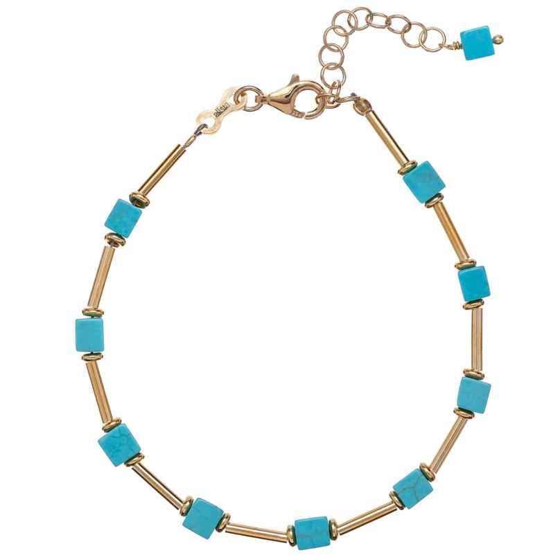 Alisia AL3790.01.069 Women's Bracelet Gold Plated Silver with Turquoise 1000001301921