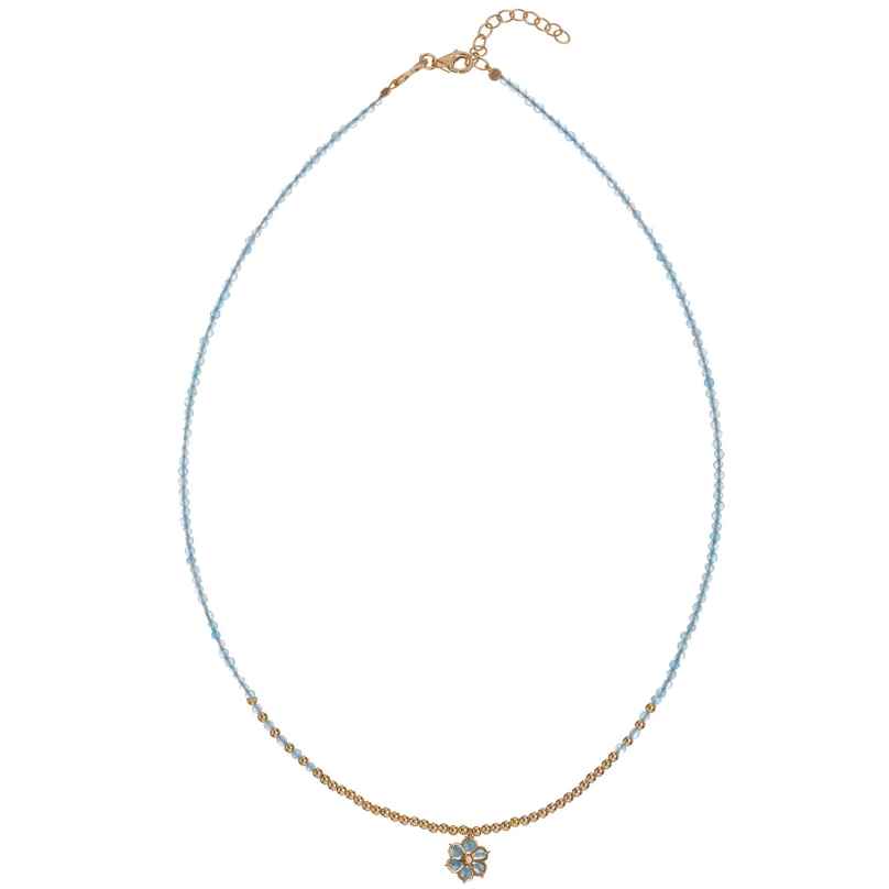 Alisia AL5098.01.073 Women's Necklace Bloom Gold Tone/Ligt Blue 1000002654224