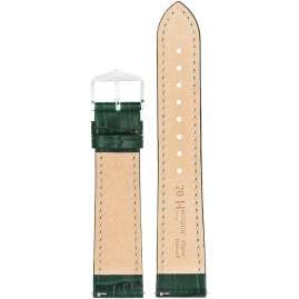 Hirsch 01028040-2-18 Watch Strap Duke L 18 mm Leather Dark Green