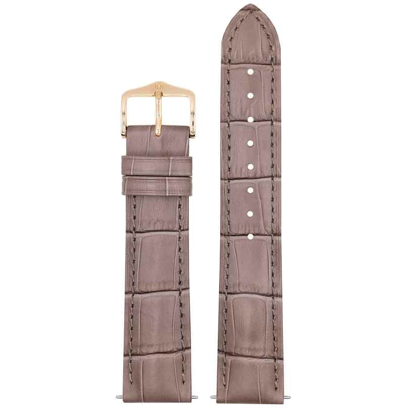 Hirsch 01028137-1-20 Leder-Armband für Uhren Duke M 20 mm Taupe 0050513279257