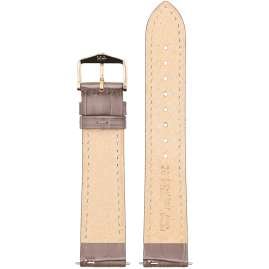 Hirsch 01028137-1-20 Leather Strap for Watches Duke M 20 mm Taupe