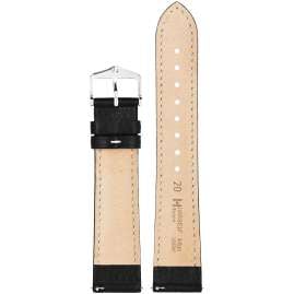 Hirsch 01302050-2-20 Watch Strap Boston L 20 mm Leather Black
