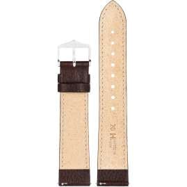 Hirsch 01502010-2-20 Watch Strap Kansas L 20 mm Leather Brown
