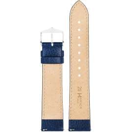 Hirsch 01502081-2-22 Lederband für Uhren Kansas L 22 mm Blau