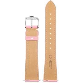 Hirsch 01802122-2-20 Leather Strap for Watches Bologna M 20 mm Soft Pink