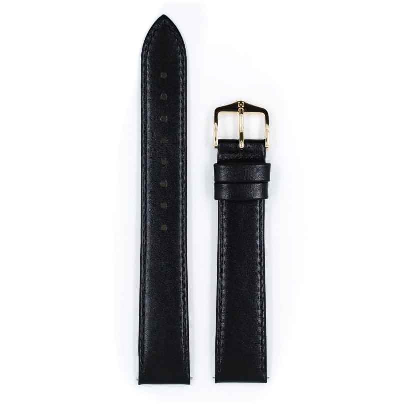 Hirsch 03475150-1-18 Armband für Uhren Osiris M 18 mm Leder Schwarz 0050513086770