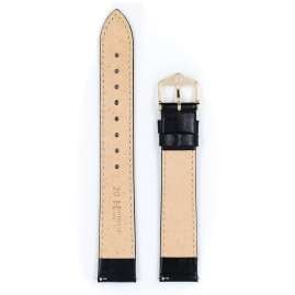 Hirsch 03475150-1-18 Strap for Watches Osiris M 18 mm Black Leather