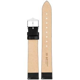 Hirsch 03702050-2-18 Watch Strap Toronto L 18 mm Black Leather