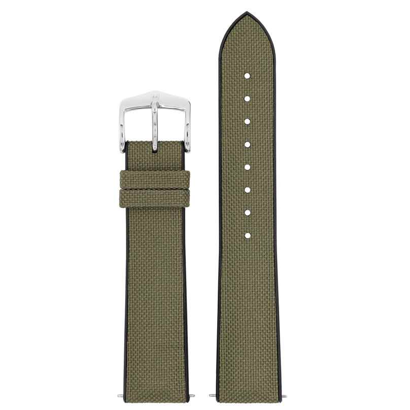 Hirsch 0925090040-2-20 Watch Strap Arne L 20 mm Green 0050513159252