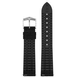 Hirsch 0925090050-2-20 Watch Strap Arne L 20 mm Black