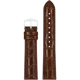 Hirsch 03427010-2-20 Leather Watch Strap Louisianalook L 20 mm Brown