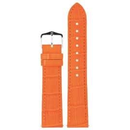 Hirsch 01028076-2-20 Uhren-Armband Duke L 20 mm Leder Orange