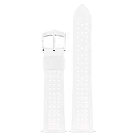 Hirsch 0920099100-2-20 Uhrenarmband Nyad M 20 mm Kautschuk Weiß