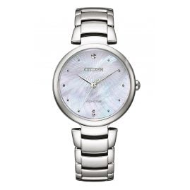 Citizen EM0850-80D Eco-Drive Damenuhr Solar Perlmutt