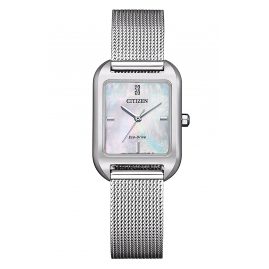 Citizen EM0491-81D Eco-Drive Solar Damenuhr mit Milanaiseband