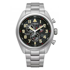 Citizen AT2480-81E Eco-Drive Men's Watch Chronograph Titanium Black