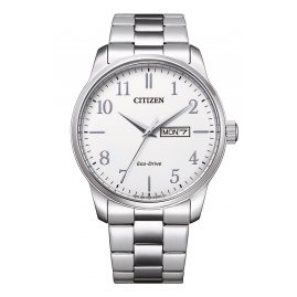 Citizen BM8550-81A Eco-Drive Herren-Armbanduhr Stahl/Weiß