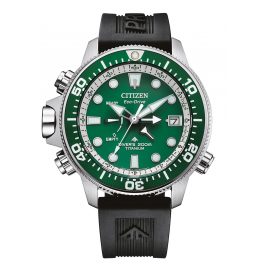 Citizen BN2040-17X Promaster Eco-Drive Diver's Watch for Men Titanium/Green