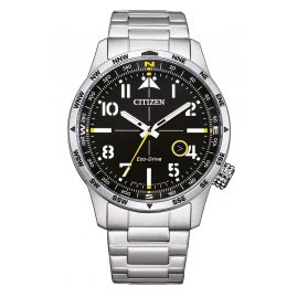 Citizen BM7550-87E Eco-Drive Men's Solar Wristwatch Steel/Black