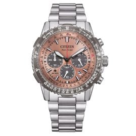 Citizen CA4664-60X Eco-Drive Herrenuhr Chronograph Stahl/Mokka