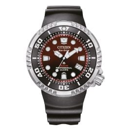 Citizen BN1024-01Z Promaster Eco-Drive Solar Diver's Watch for Men Black/Red