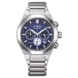 Citizen CA4691-59L Eco-Drive Herrenuhr Solar Chronograph Titan Blau