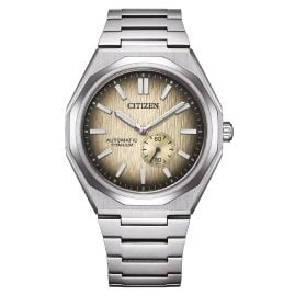 Citizen NK5020-58P Armbanduhr für Herren Automatik Titan Hellgrau