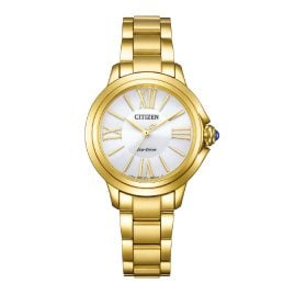 Citizen EM1162-52A Eco-Drive Solar Damenarmbanduhr Goldfarben