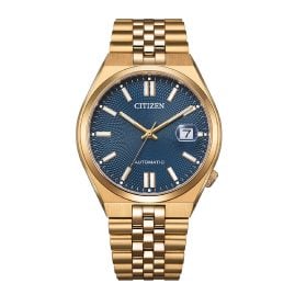 Citizen NK0023-57L Herren-Automatikuhr Tsuyosa 60 Roségoldfarben/Blau