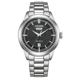 Citizen AW0151-85EC Eco-Drive Solar Men's Wristwatch Steel/Black
