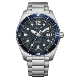 Citizen AW1881-52L Eco-Drive Marine Sports Solar Herrenuhr Stahl/Blau