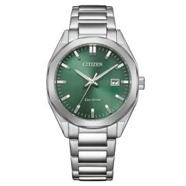 Citizen BM7620-83Y Eco-Drive Solar Men's Watch Steel/Moss Green